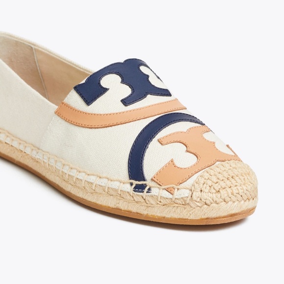 NEW Tory Burch Poppy Canvas Espadrille size 7.5 - Picture 8 of 9